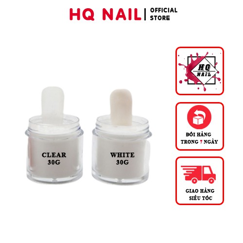 Bột clear , trắng đắp hoa làm móng 30g