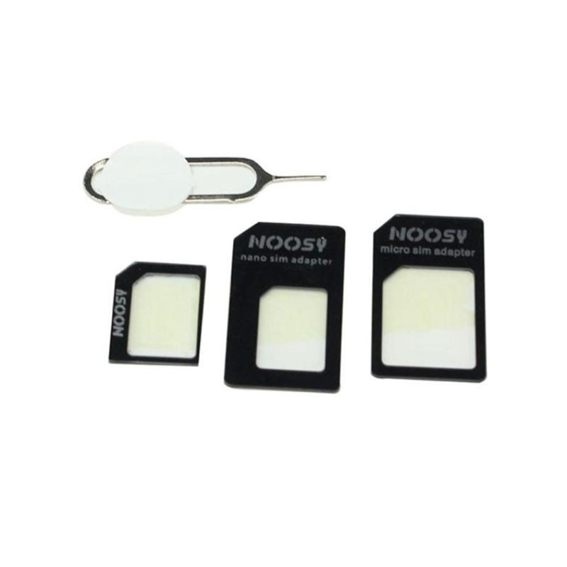 Bộ khung chuyển đổi kích thước sim nano sang micro cho Iphone Samsung 4 trong 1