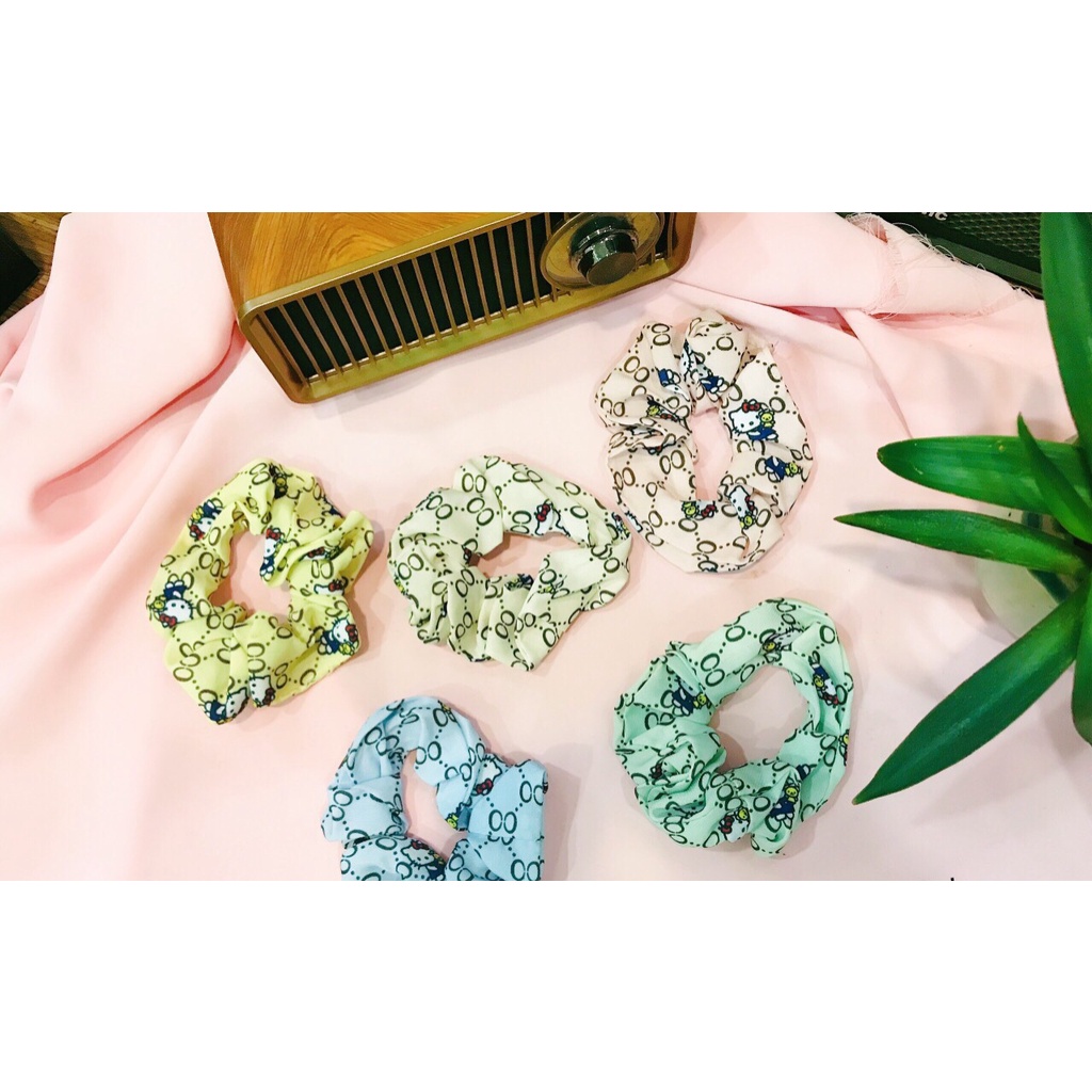 Dây buộc tóc nhiều màu dây cột tóc scrunchies hoa quả dễ thương phong cách hàn quốc _ KhỏeSport365