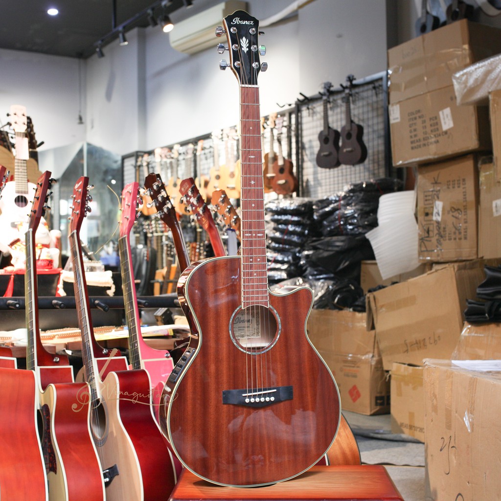 [ Sẵn EQ Fishman 301] Đàn Guitar Acoustic Ibanez AEG10 - tặng full phụ kiện