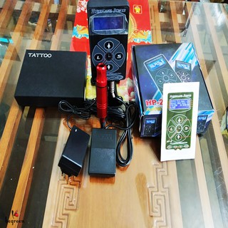 Combo Tattoo Siêu Cấp Máy Xăm Pen và Bộ Nguồn Cuồng Phong V2