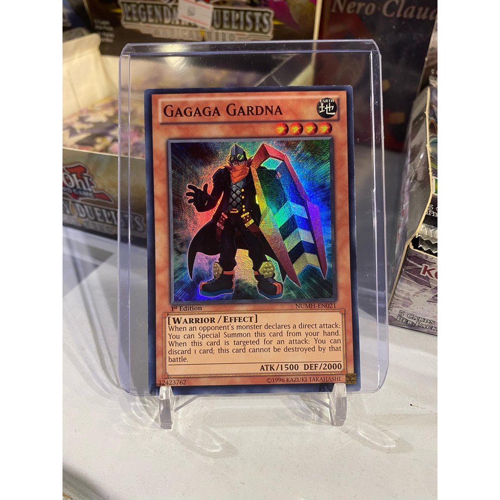 Lá bài thẻ bài Yugioh Gagaga Gardna - Super Rare - Tặng bọc bài nhựa bảo quản