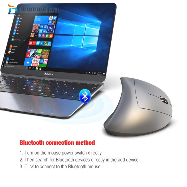 Chuột đứng kết nối bluetooth 800/1600/2400DPI thiết kế chuyên dụng dành cho chơi game