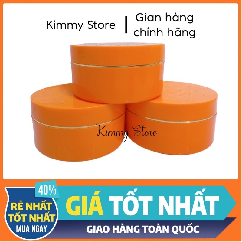 Hủ đựng kem 200g màu cam