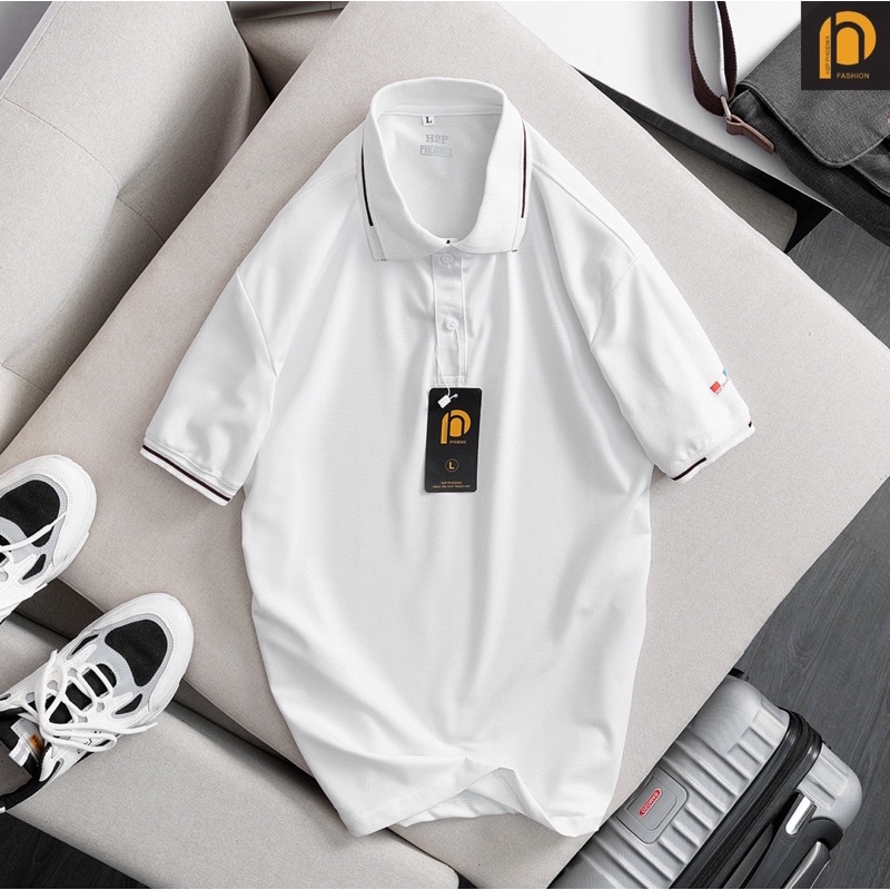 Áo Polo Nam cổ bẻ cộc tay vải cá sấu cotton cá sấu phong cách trẻ trung chuẩn form -REMMY