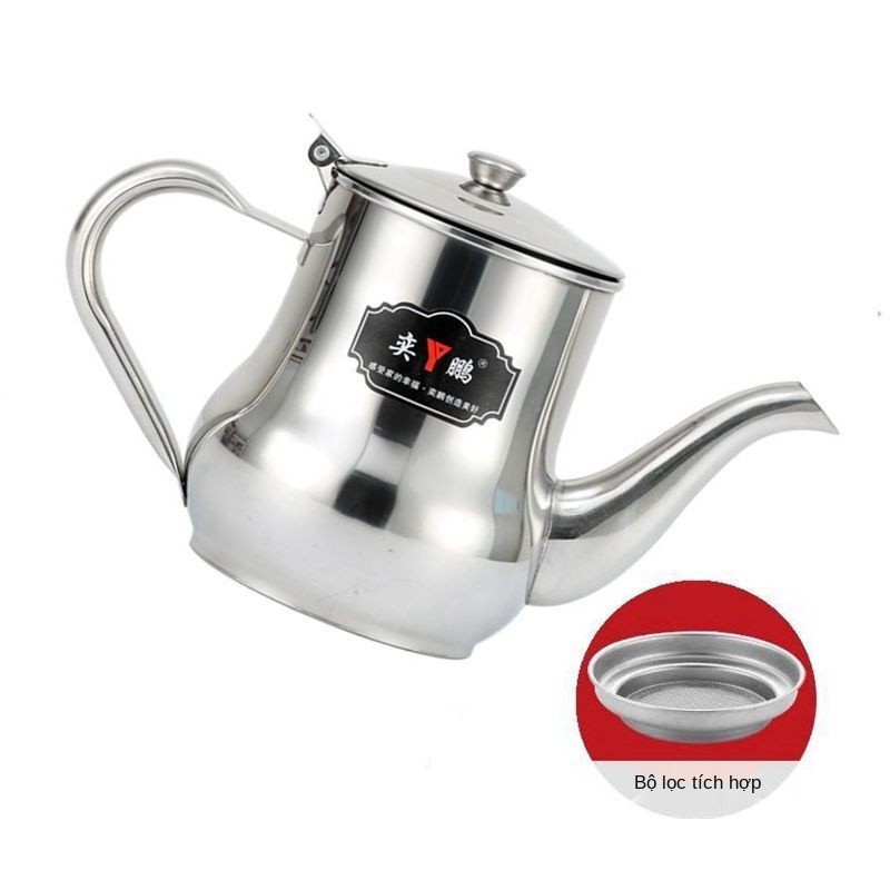 > Dầu lọc Yipeng nồi, nồi gia vị inox dày dặn, dấm sốt, bình đựng nhà bếp, đa năng dung tích lớn