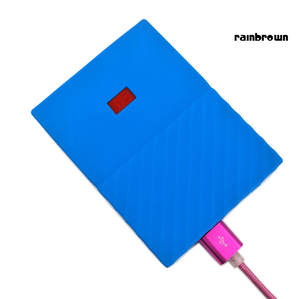 Silicone Non-Slip Hard Drive Protective Case Cover Skin for WD My Passport 1/2T /RXDN/