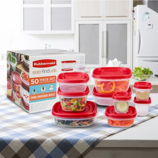 Bộ hộp đựng thực phẩm RUBBERMAID 50 món
