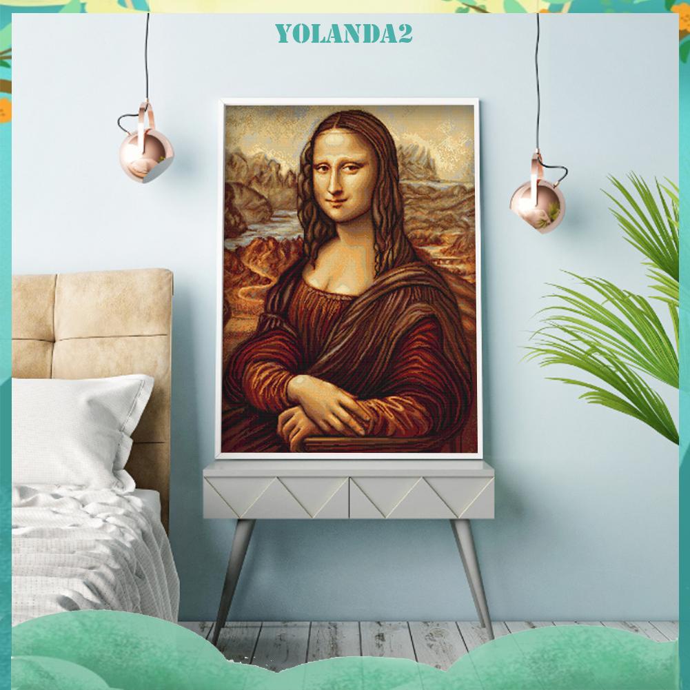 Bộ tranh thêu chữ thập hình Mona Lisa 11CT toàn bộ