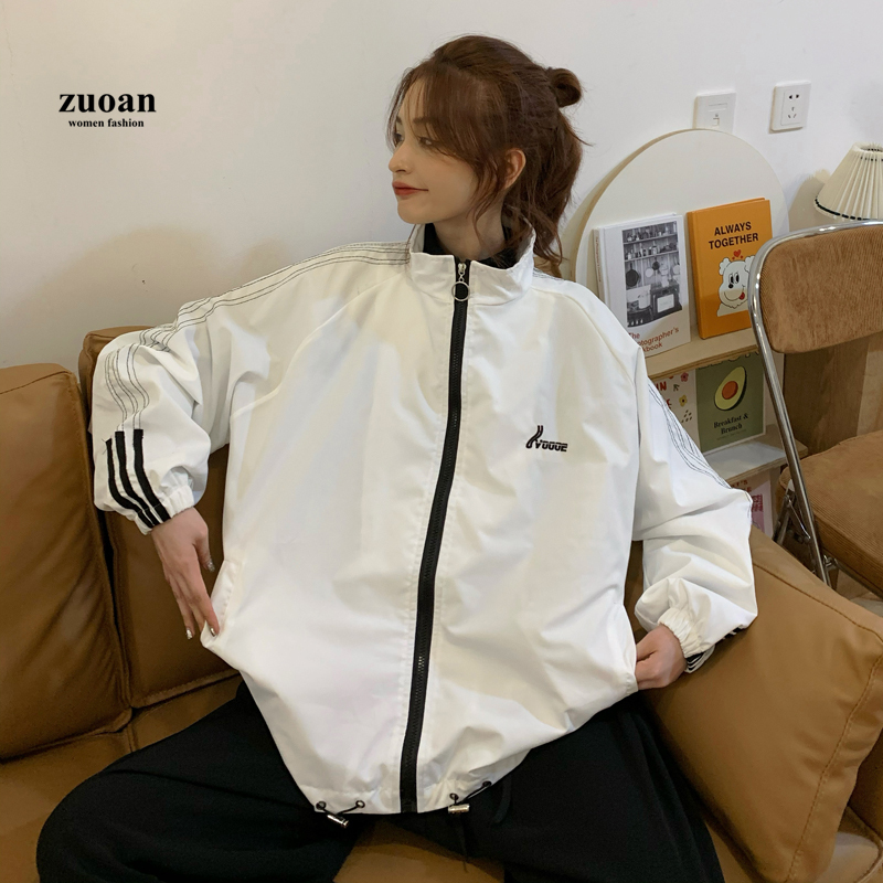 SUXI Áo Khoác Thể Thao Dáng Rộng Kiểu Hàn Quốc Thời Trang Xuân Thu Cho Các Cặp Đôi