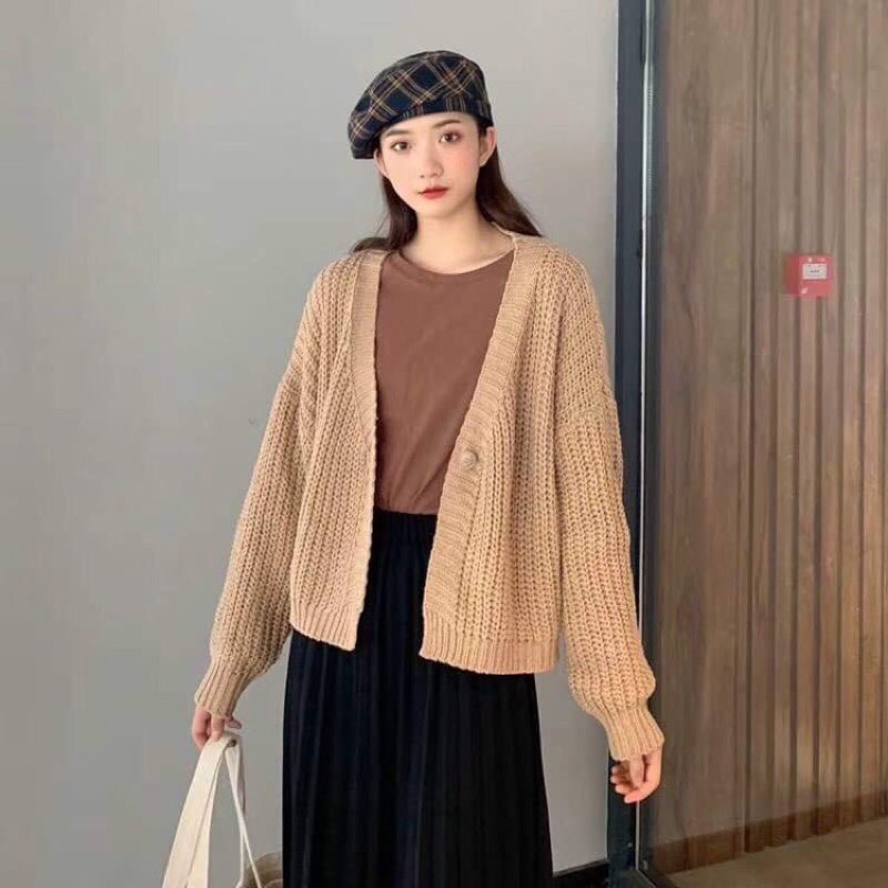 FREESHIP 50K - Áo khoác len chất đẹp kiểu dáng Hàn Quốc. Diện xinh khi đi làm, đi chơi, đi học | BigBuy360 - bigbuy360.vn