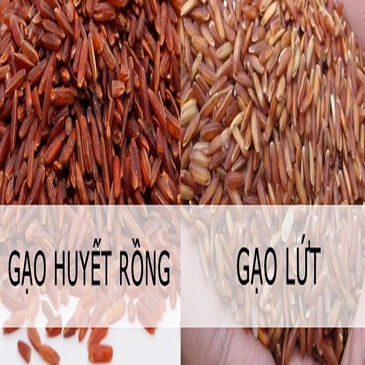 1KG GẠO LỨT HUYẾT RỒNG HỮU CƠ CAO CẤP