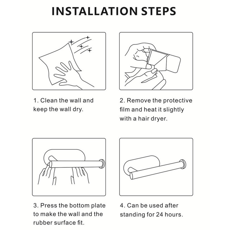 Giá Treo Khăn Tự Dính Tiện Dụng Cho Nhà Bếp