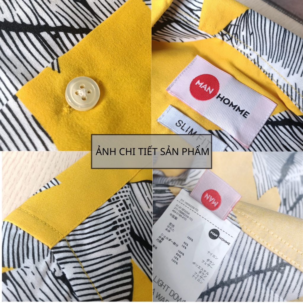 Áo Sơ Mi Cổ Vest Họa Tiết Hawaii, Vintage Cộc Tay- Áo Sơ Mi Họa Tiết Nam Tay Ngắn - Hàng Hiệu - SMHT-MANHOMME | BigBuy360 - bigbuy360.vn