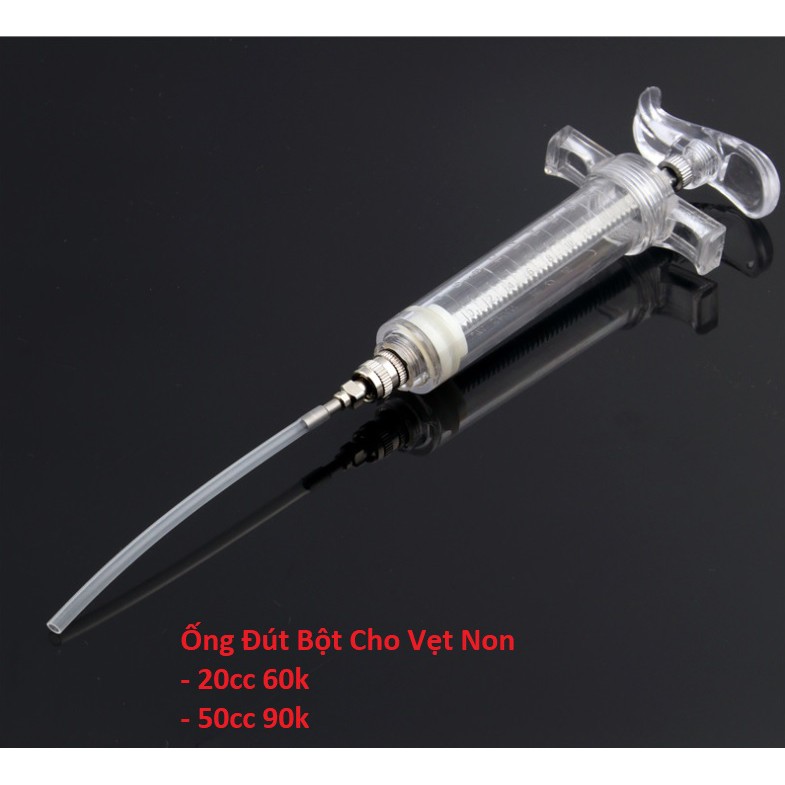 Ống Bơm Bôt Cho Chim, Vẹt Non Size 20ML Và 50ML