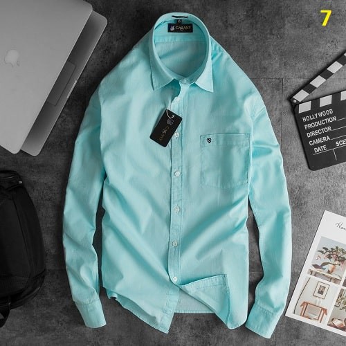 ÁO SƠ MI NAM XANH NGỌC LAM