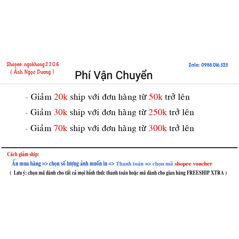 In ảnh size 6x9 chỉ 1k/ 1 tấm (tặng kẹp và dây cói)