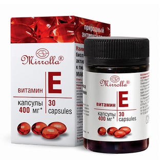 Viên uống Vitamin E đỏ Hàm Lượng 400mg Mirrolla của Nga