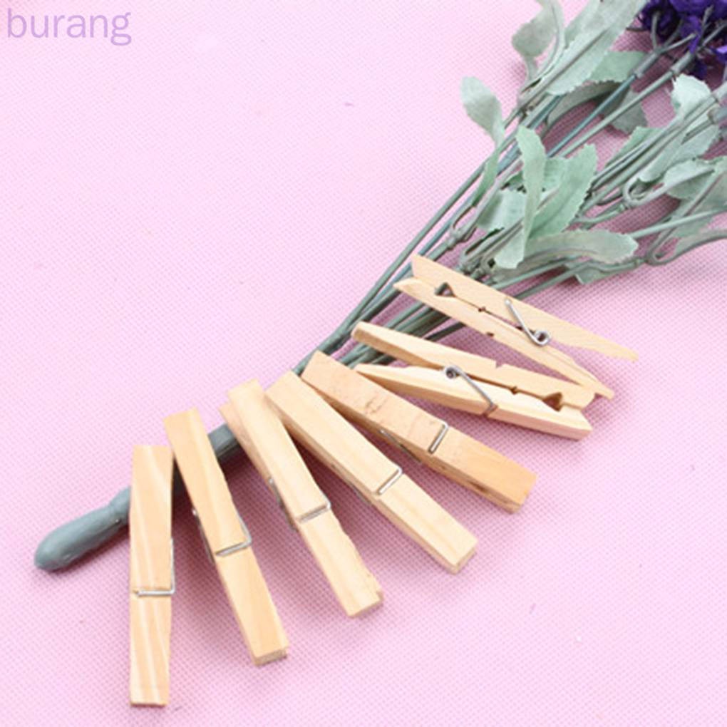 Bộ 50 Kẹp Gỗ Nhỏ 25mm Đơn Giản Tiện Dụng