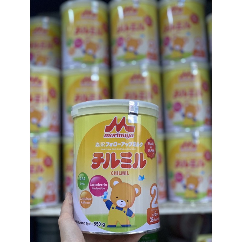 [Mua 8 lon tặng xe đạp] Sữa bột morinaga số 2 850g - Sữa bột nhập khẩu nguyên lon Nhật Bản