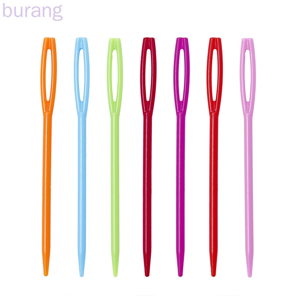 Set 100 kim may mắt lớn bằng nhựa an toàn đầy màu sắc kích thước 7cm