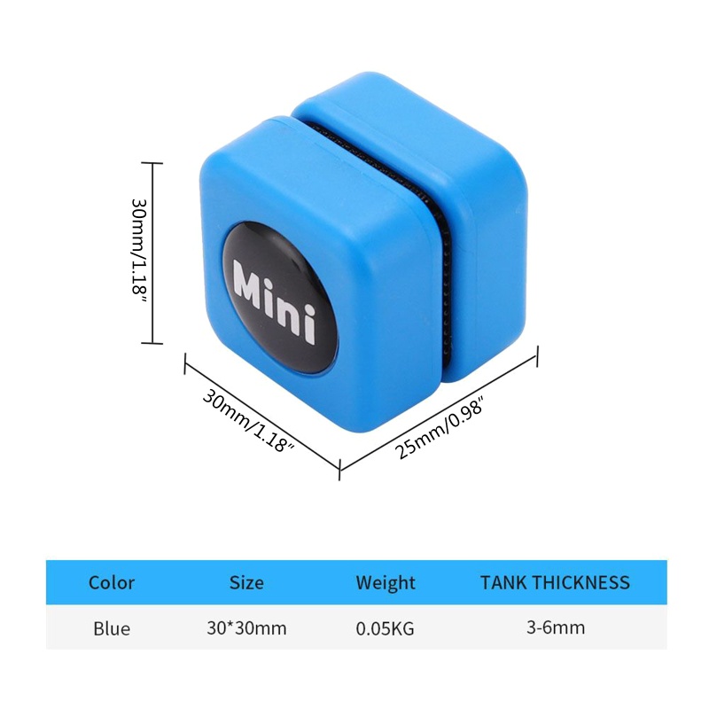 Bàn Chải Mini Hút Nam Châm Vệ Sinh Kính Bể Cá