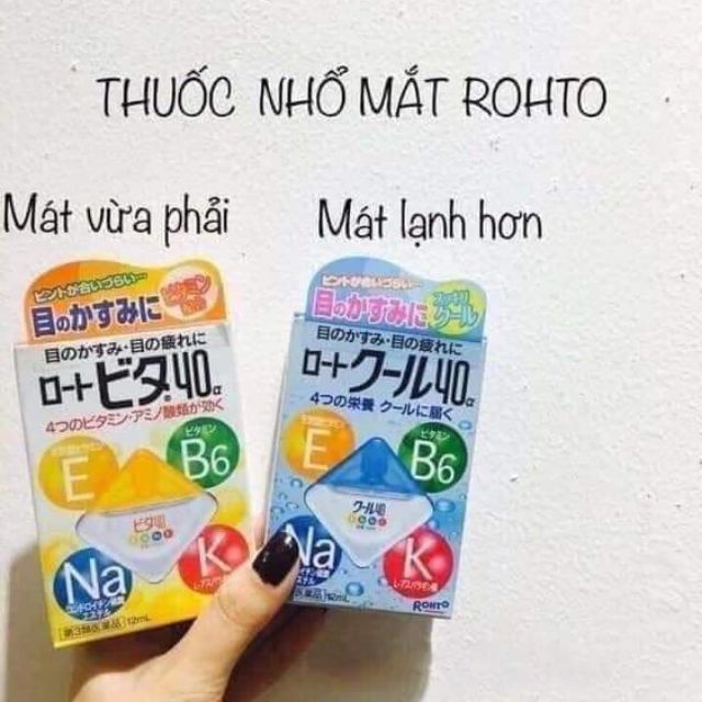 Thuốc nhỏ mắt Rohto Nhật (Nội địa Nhật)