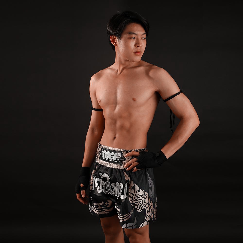 Quần Muay Thai Tuff King Of Naga Black