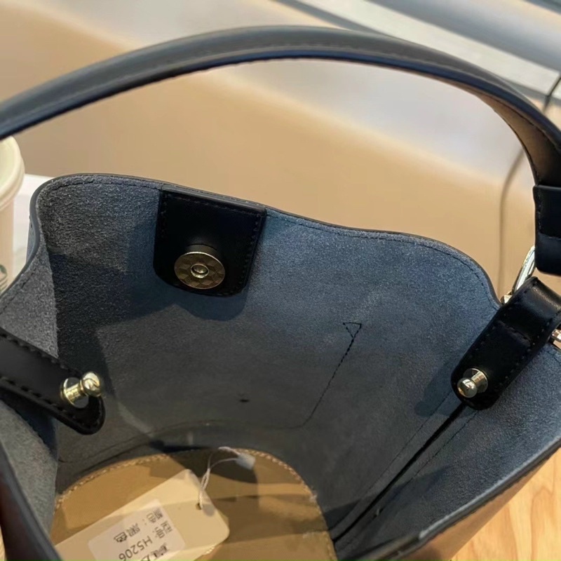 TNS - Túi BucKet mini da thật hottrend Town Bucket-chất da thật cao cấp-màu xám nâu sang trọng