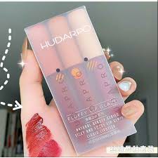 Set SON KEM LÌ 3 Cây HUDAPRO LOVE LIP GLAZE Chính Hãng Nội Địa