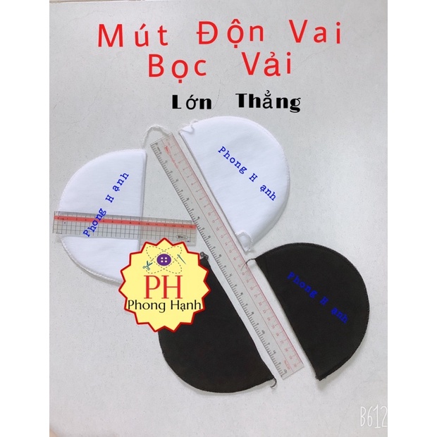 Mút Độn Vai- Đệm Vai có bọc vải loại Thẳng và Cong hàng xịn (1 bịch 10 cặp)