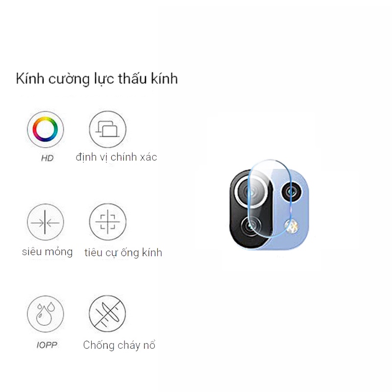 Kính cường lực bảo vệ camera cho Xiaomi 11 Lite 5G NE 11T Pro Mi 11 Lite 4G 5G Mi 11 Ultra Mi 11i Poco X3 Pro NFC F3