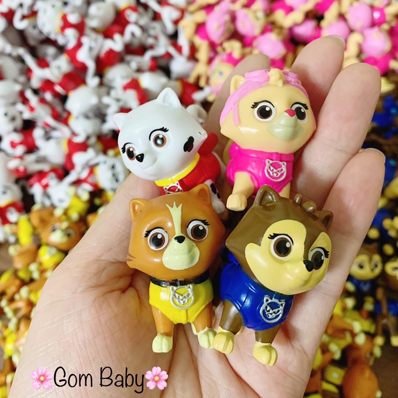 Set 6 mix Mèo và Chó cứu hộ PAW PATROL Mini