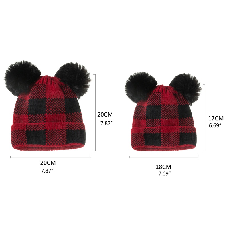 Mũ Beanie Đan Len Giữ Ấm Thời Trang Thu Đông Cho Bé 0-2 Tuổi