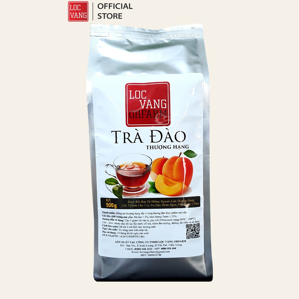 Trà Đào THƯỢNG HẠNG Túi 500g