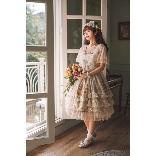 YAS0825-Váy Lolita hoa hướng dương