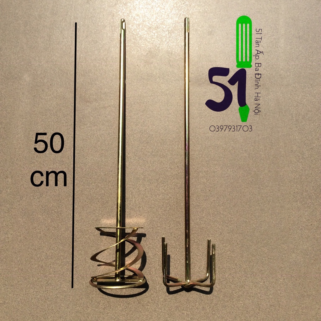 Cánh Khuấy Trộn Sơn | Cần khuấy sơn tròn - chữ thập