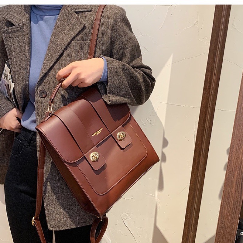 BALO DA BALO THỜI TRANG NỮ DÁNG VUÔNG STYLE VINTAGE ULZZANG ĐA DẠNG PHONG CÁCH BLN49H043