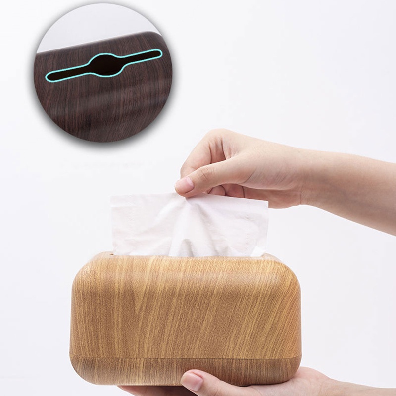 Giá Đỡ Hộp Khăn Giấy Bằng Gỗ Tiện Dụng Cho Gia Đình/ Xe Hơi