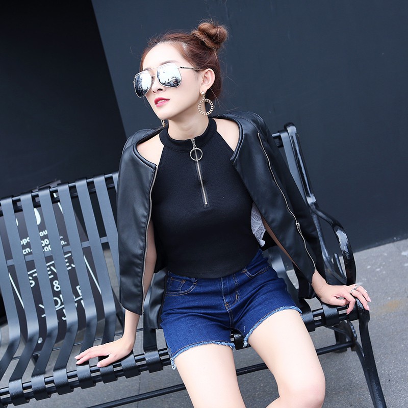 Áo thun croptop sát nách thời trang hè cho nữ