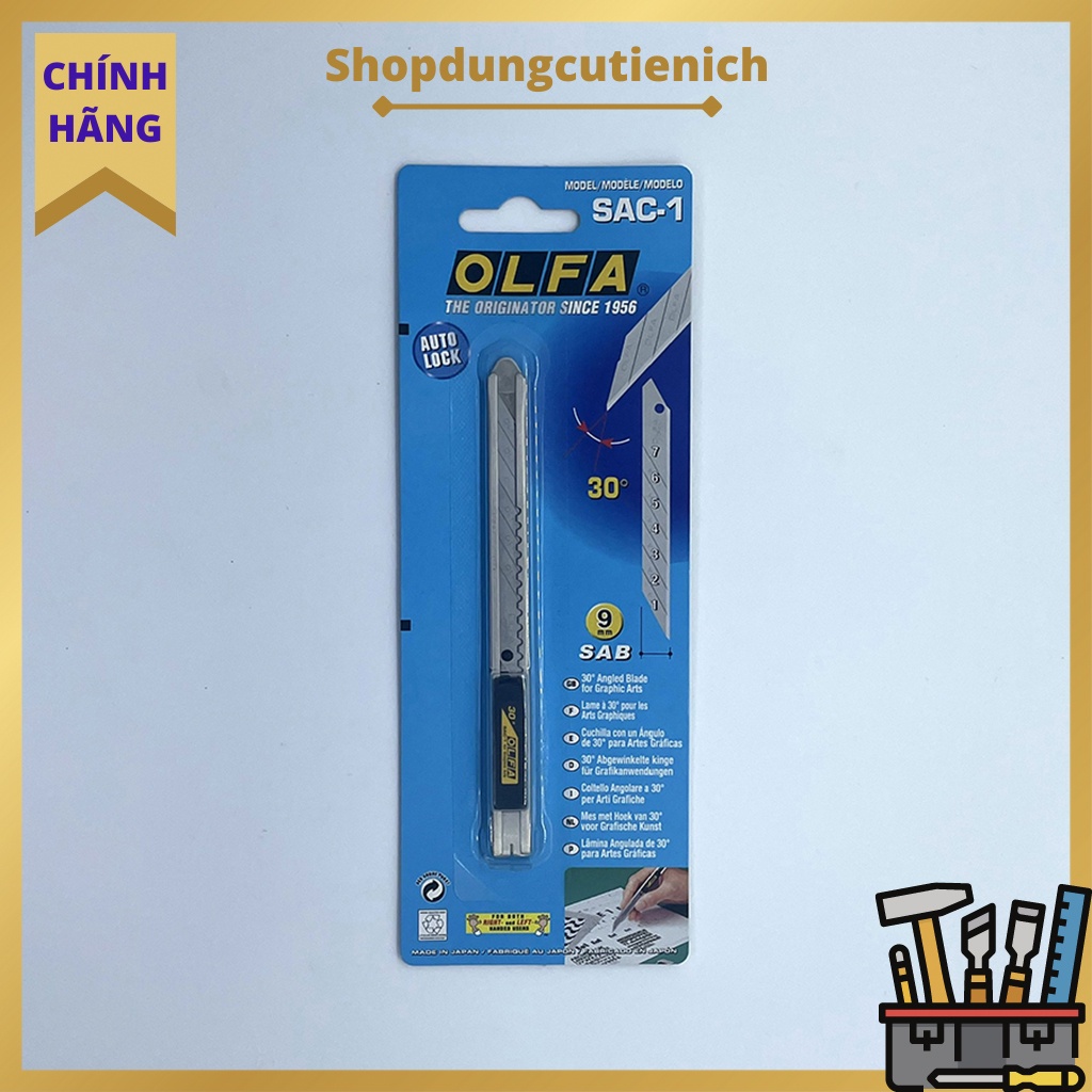 Dao Cắt Thủ Công  Da, Cardboard, Nhựa, Plastic SAC-1 Và Lưỡi Dao DKB-5