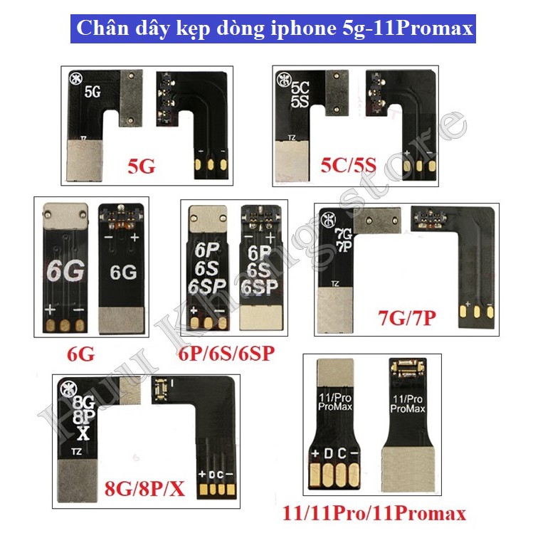 Chân dây kẹp dòng iphone 5-11promax | Loại tốt