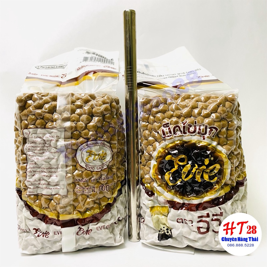 Trân Châu Đường Đen Caramen Evie Thái Lan Gói 1Kg, Trân Châu Đen, Hạt Trân Châu DA24 Huongthao28 - Chuyên Hàng Thái