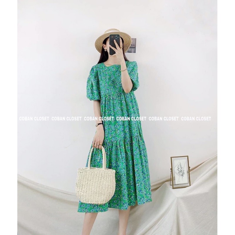 Babydoll hoa 2 màu cực xinh (ảnh thật) | BigBuy360 - bigbuy360.vn