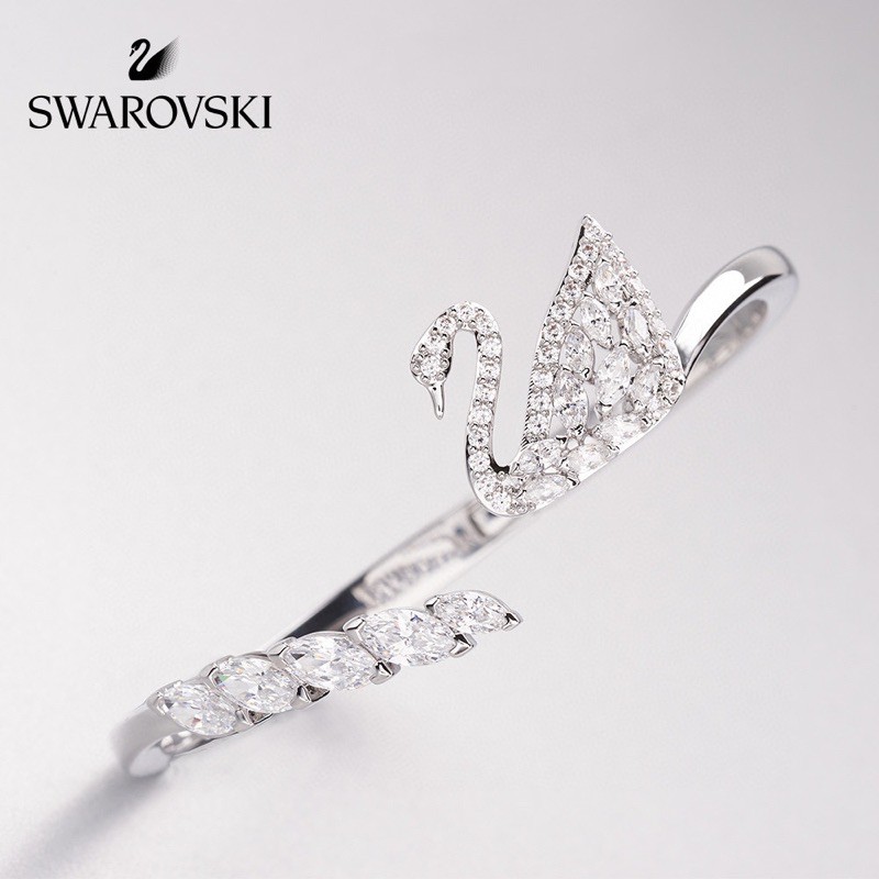 SWAROVSKI Vòng Đeo Tay Nữ 5231330 Kiểu Dáng Cổ Điển Sang Trọng