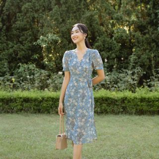Váy voan thắt nơ