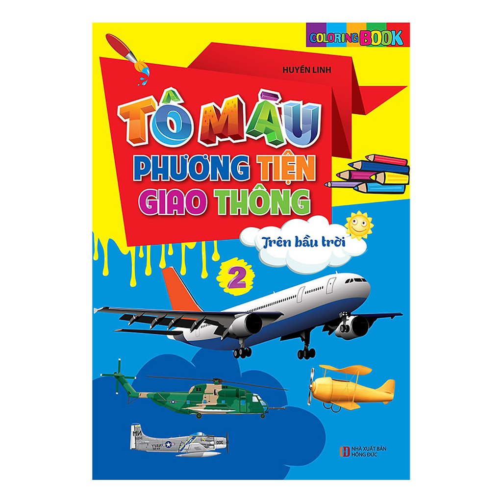 Sách - Tô Màu Phương Tiện Giao Thông 2 - Trên Bầu Trời