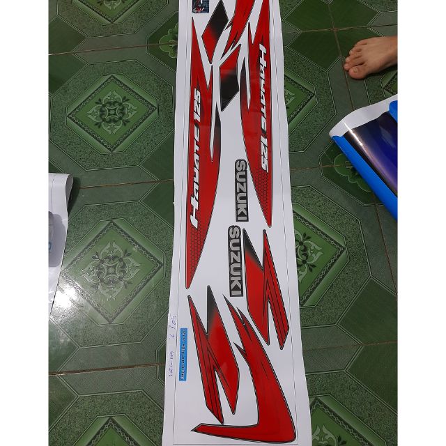 Tem rời hayate 125 đỏ