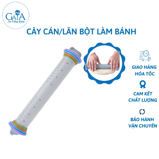 Cây lăn bột có thể điều chỉnh độ dày mỏng chống dính tốt