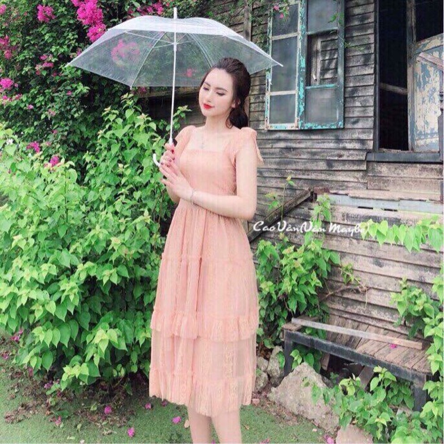 Siêu phẩm váy cánh tiên đẹp lung linh hàng chất đẹp ren mềm thấm hút mồ hôi. Màu trắng, đỏ, nude màu nào cũng xinh lắm